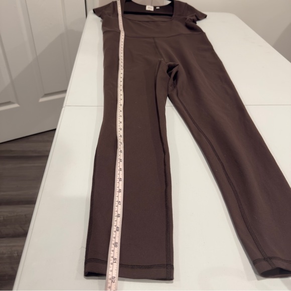 Aritzia Wilfred Free Theodora Jumpsuit Chocolate Brown Women Size XL Cap Sleeve - Picture 10 of 14
